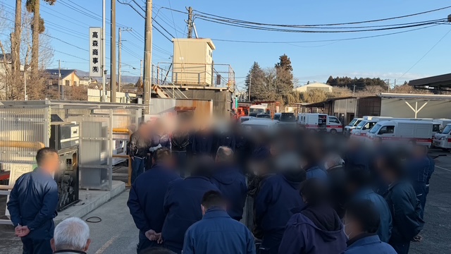 自社スタンド 緊急事態対応訓練